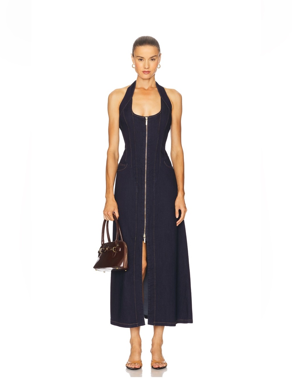 Bardot denim dress
